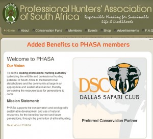 Asociación de cazadores profesionales de Sudáfrica