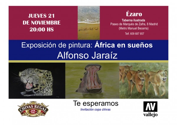 exposición pintor de la caza Alfonso Jaraiz
