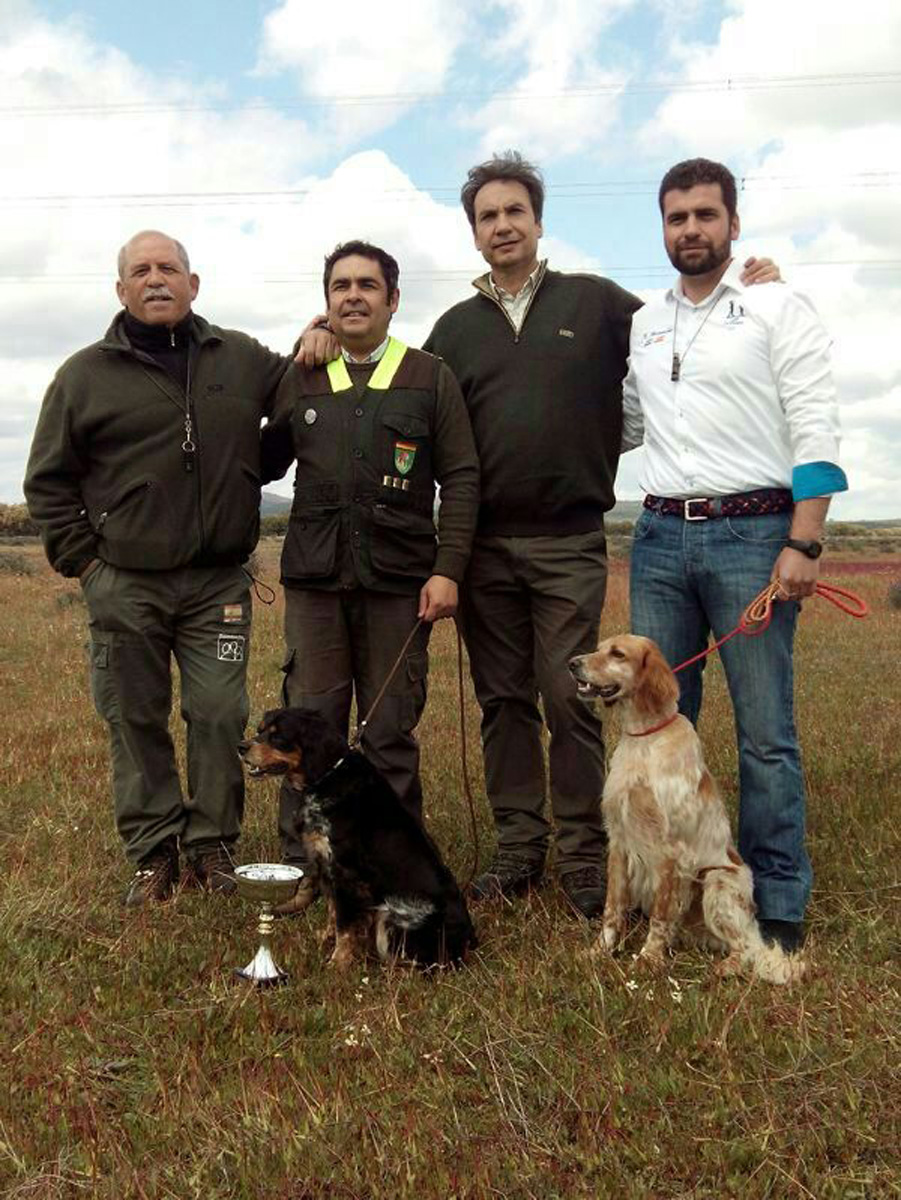  Los dos primeros clasificados campeonato San Huberto 2014 Extremadura