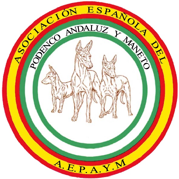 Logotipo de la Asociación Española del Podenco Andaluz y Maneto.