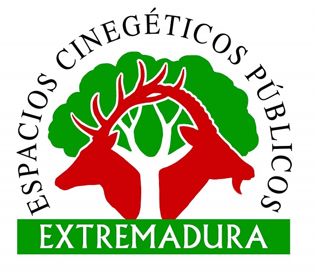 Logotipo de los Espacios Públicos Cinegéticos de Extremadura.