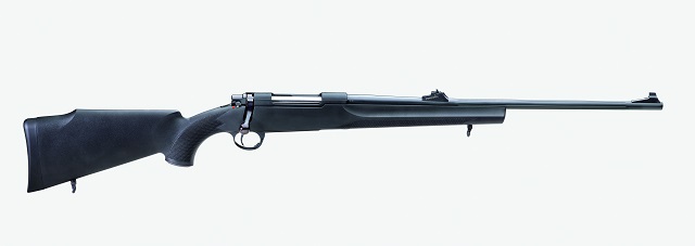 Rifle de cerrojo sintético de la marca Sabatti.