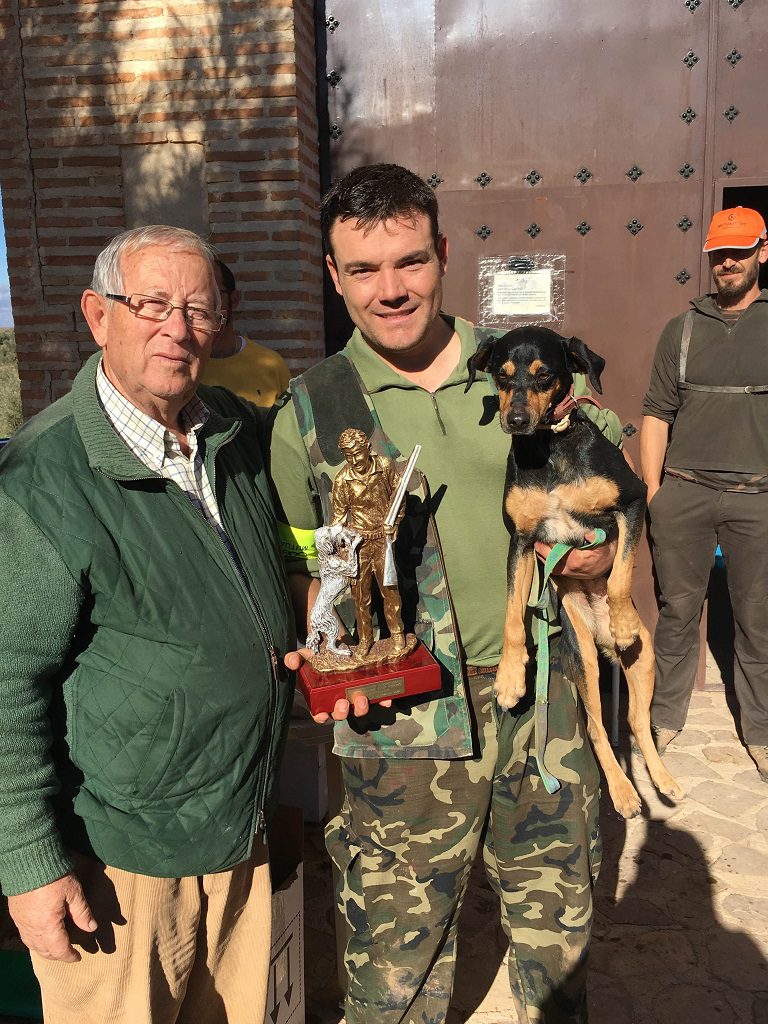 Gabriel Rodríguez Barba, campeón del campeonato de Caza Menor con Perro de Ciudad Real.