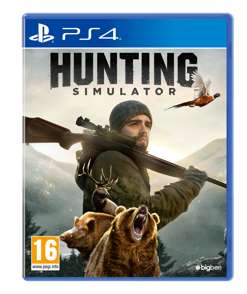 Caractula del juego de caza Hunting Simulator para Playstation 4.