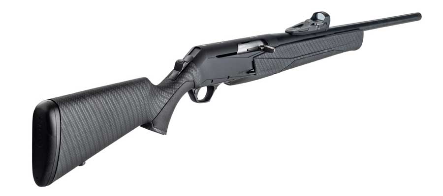 Rifle semiautomática Browning Bar Mk3 Reflex Composite HC. Nuevo sistema para montar dos visores Reflex.